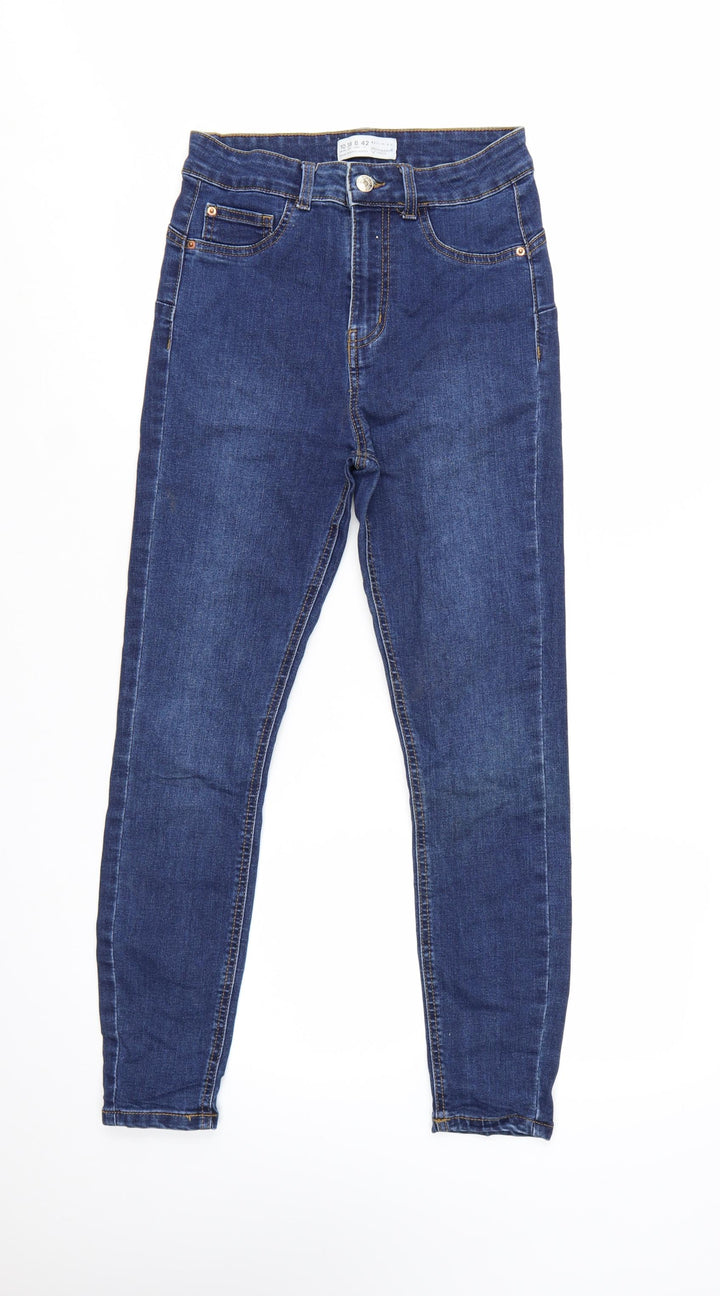 Primark Women Blue Skinny Jeans Size 10 Stretch Denim