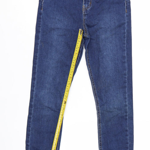 Primark Women Blue Skinny Jeans Size 10 Stretch Denim