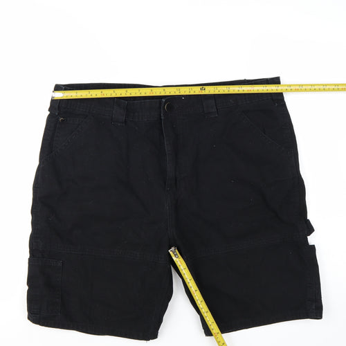 Denim Co. Men's Black Cargo Shorts Size L W38 Cotton Workwear