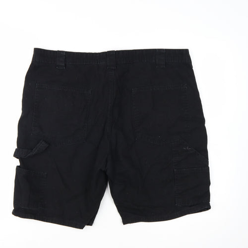 Denim Co. Men's Black Cargo Shorts Size L W38 Cotton Workwear