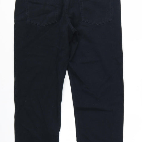 Next Men's Black Straight Fit Jeans 34S Cotton Denim