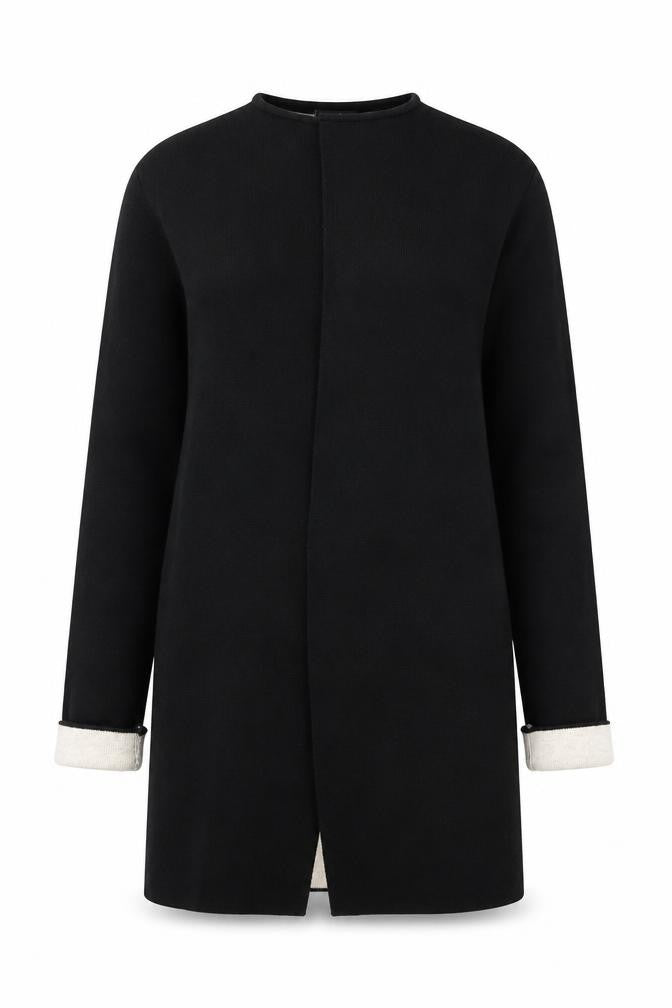 Front view of Wallis Women’s Black Long Sleeve Open Cardigan, size S