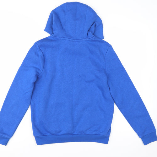 Slazenger Boys Blue Pullover Hoodie 11-12 Years Polyester Cotton Blend