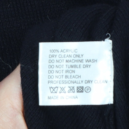 Fever London Women’s Black Size 8 A-Line Knit Retro Dress