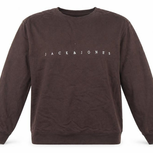 Jack & Jones Men’s Brown 2XL Crew Neck Pullover Sweatshirt