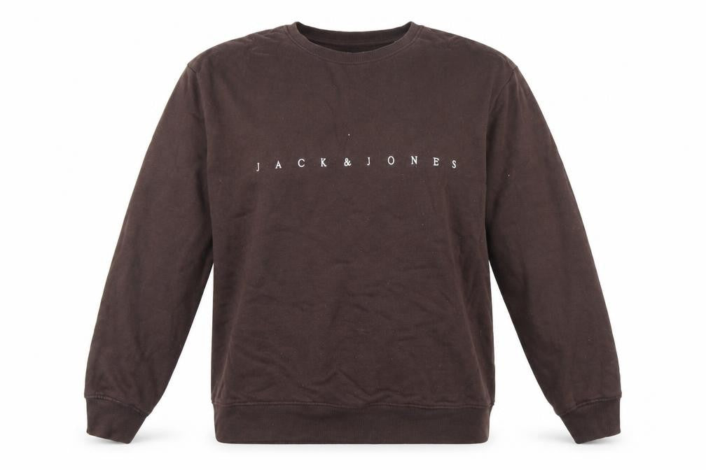 Jack & Jones Men’s Brown 2XL Crew Neck Pullover Sweatshirt