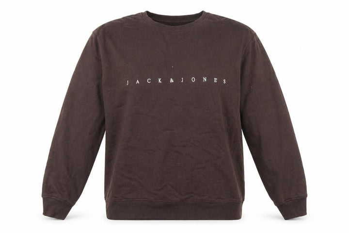 Jack & Jones Men’s Brown 2XL Crew Neck Pullover Sweatshirt