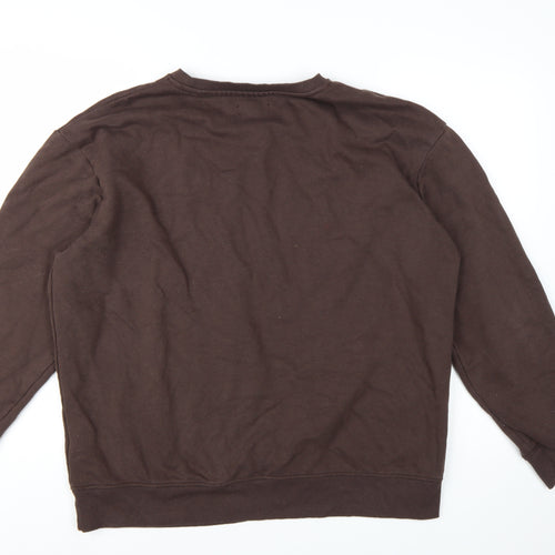Jack & Jones Men’s Brown 2XL Crew Neck Pullover Sweatshirt