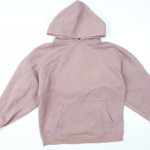 Blakely London Womens Mauve Hooded Pullover Hoodie Medium Cotton Blend