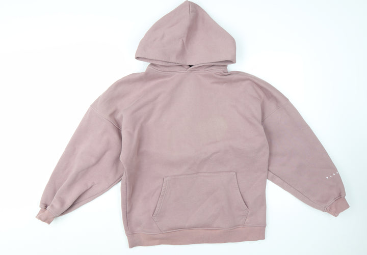 Blakely London Womens Mauve Hooded Pullover Hoodie Medium Cotton Blend