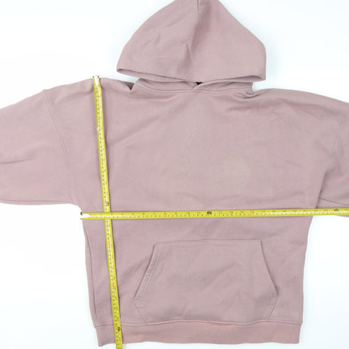 Blakely London Womens Mauve Hooded Pullover Hoodie Medium Cotton Blend