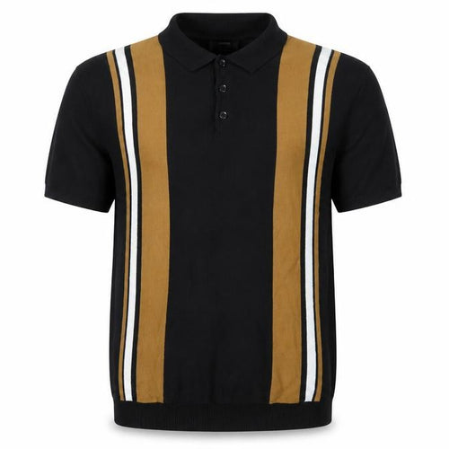 Jacamo Men's Black XL Short Sleeve Cotton Polo Jumper
