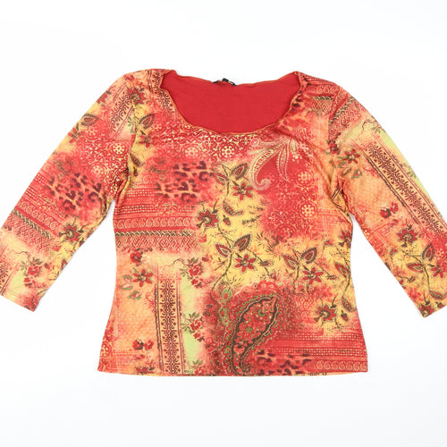 Marks and Spencer Per Una Women's Multicoloured Size 14 Tunic Blouse