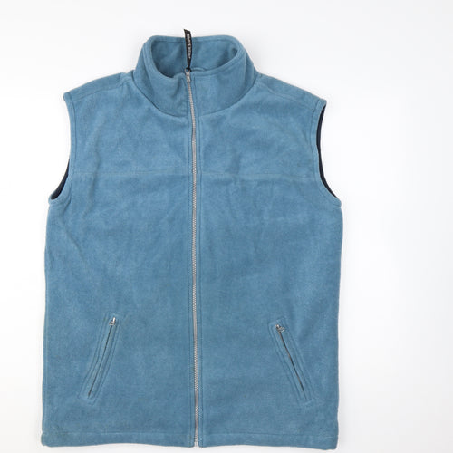 Arctic Storm Men's Blue Fleece Waistcoat Gilet Size L Full Zip Warm Vest