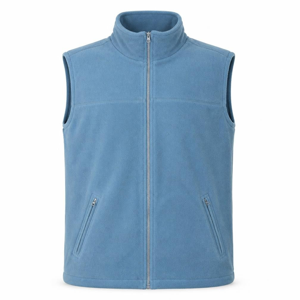 Arctic Storm Men's Blue Fleece Waistcoat Gilet Size L Full Zip Warm Vest