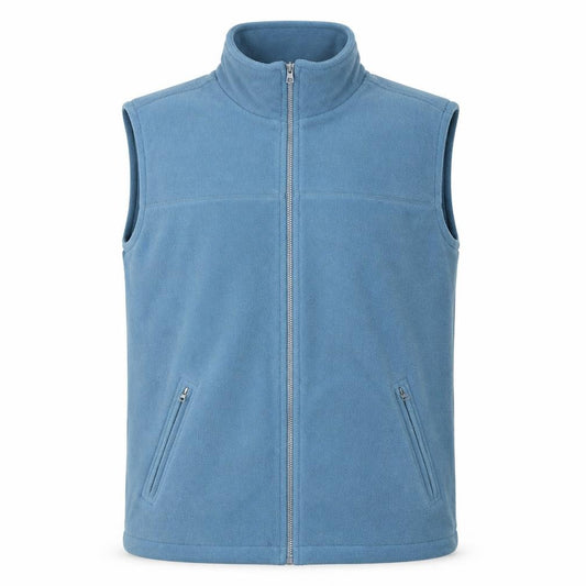 Arctic Storm Men's Blue Fleece Waistcoat Gilet Size L Full Zip Warm Vest