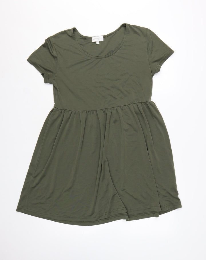 Apricot Women’s Green Skater Dress Size 10 Short Sleeve Casual