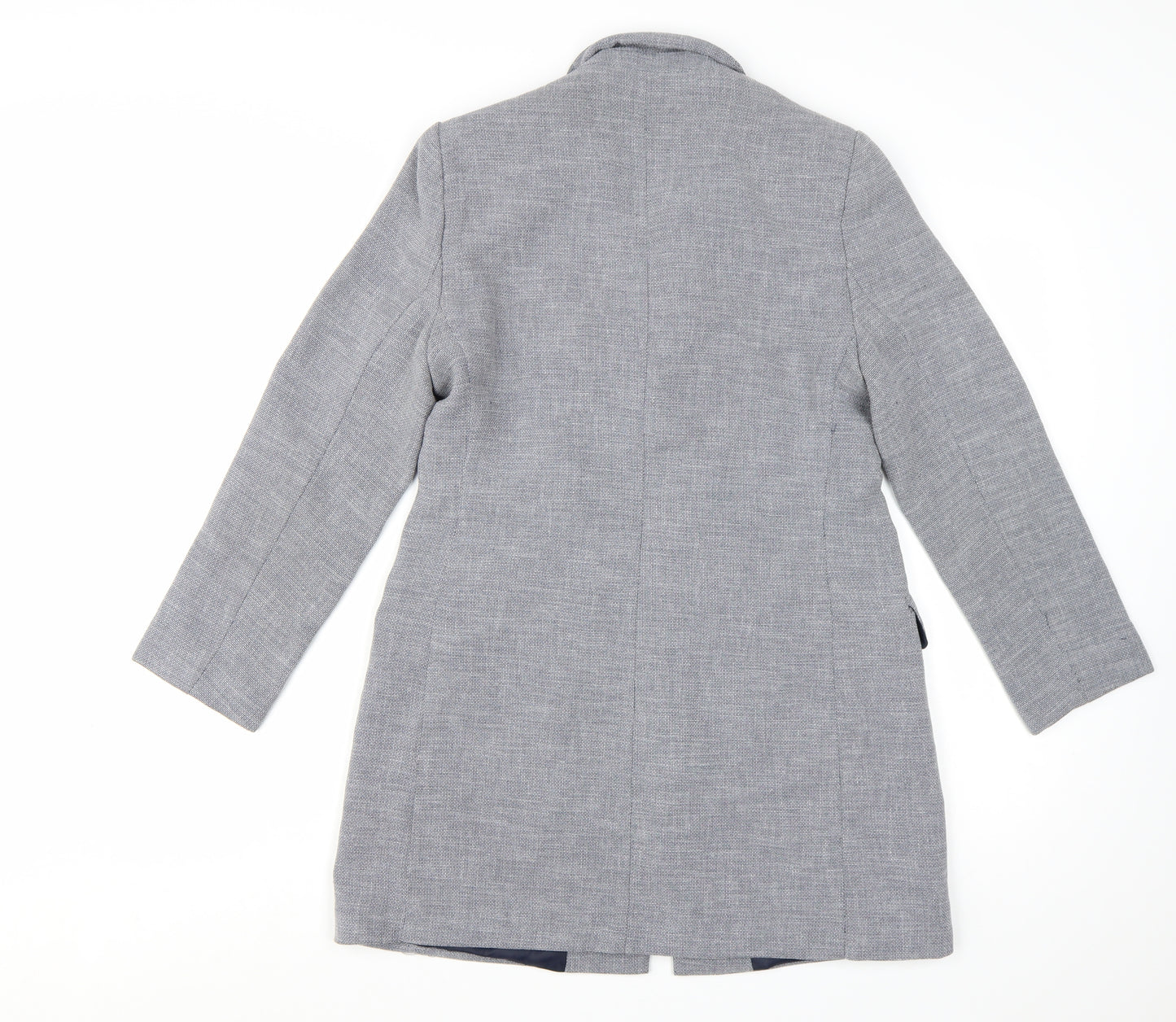 Marks and Spencer Women Grey Petite Single-Breasted Blazer Size 10