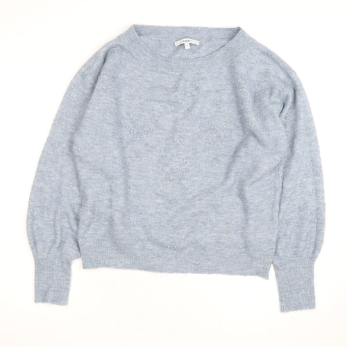 Next Men's Blue Knit Crew Neck Pullover Jumper Size M