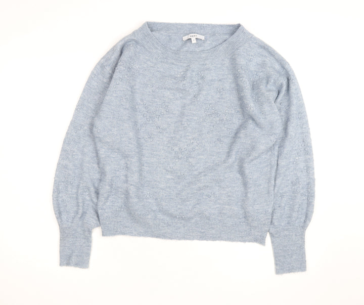 Next Men's Blue Knit Crew Neck Pullover Jumper Size M