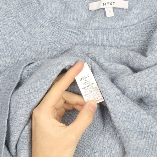 Next Men's Blue Knit Crew Neck Pullover Jumper Size M
