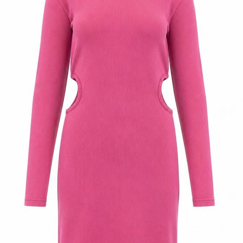 Nasty Gal Women’s Pink Cut-Out Long Sleeve Bodycon Dress Size 8