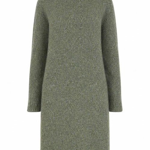Yes Lola Women’s Green Knit Turtleneck Midi Bodycon Wool Dress S