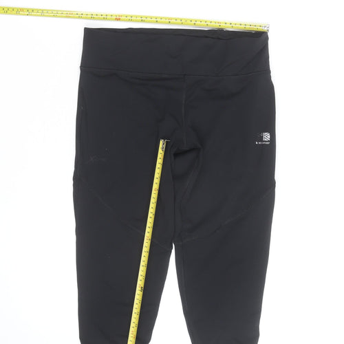 Karrimor Womens Black Capri Leggings XL Quick Dry Stretch Activewear