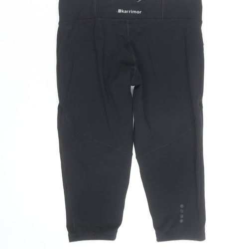 Karrimor Womens Black Capri Leggings XL Quick Dry Stretch Activewear
