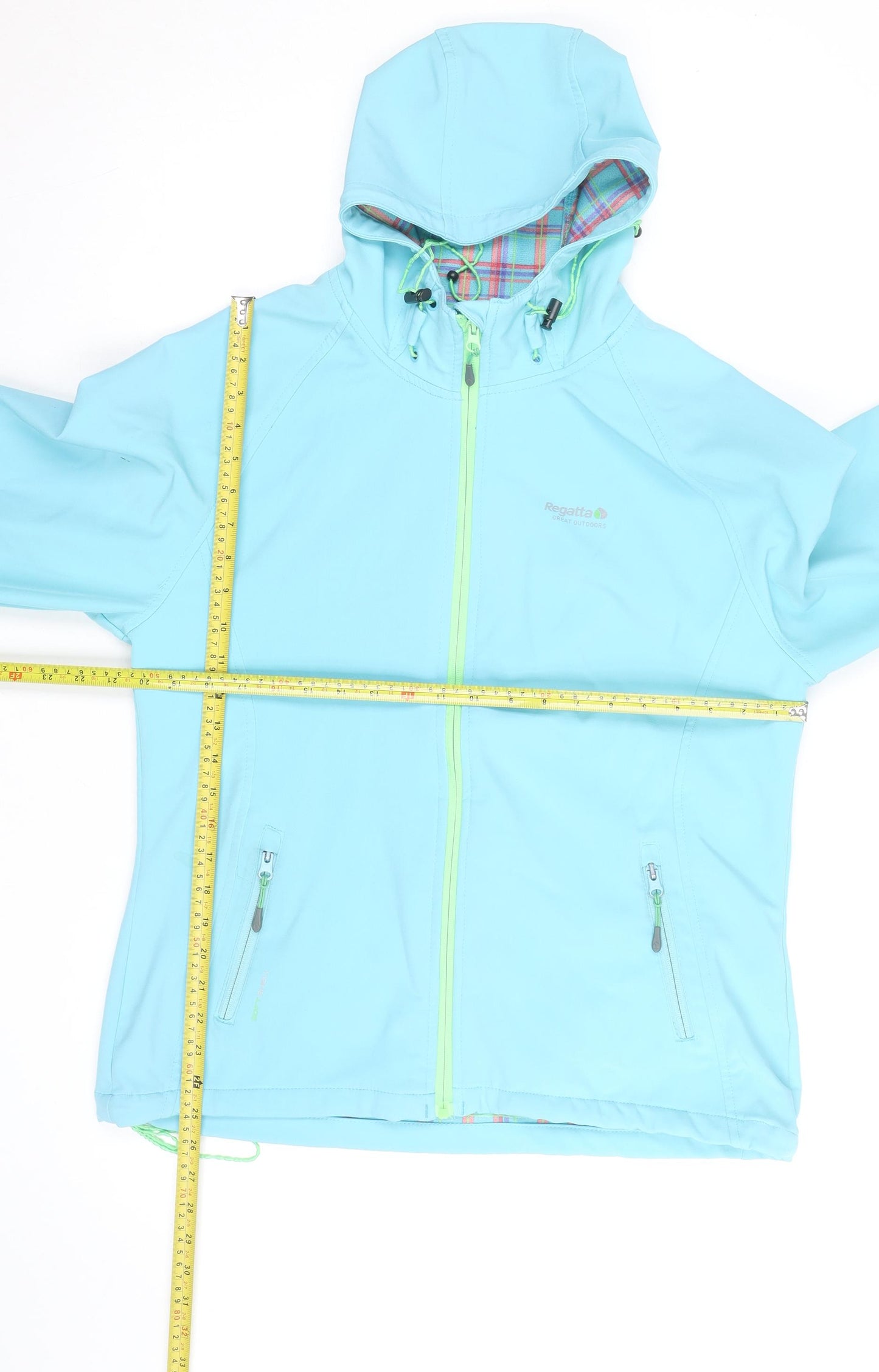 Regatta Women's Blue Soft Shell Hooded Jacket Size 16