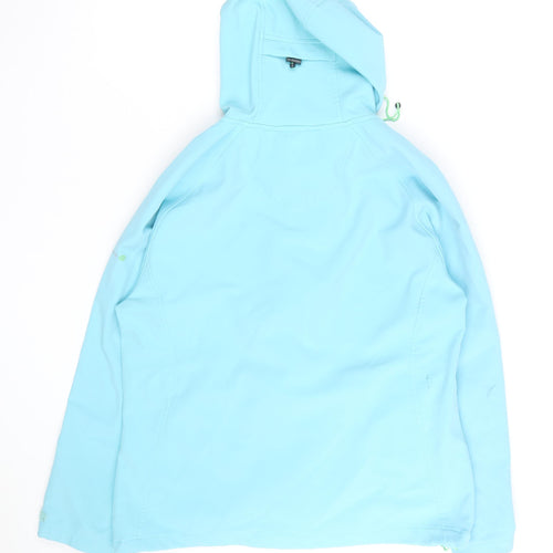 Regatta Women's Blue Soft Shell Hooded Jacket Size 16