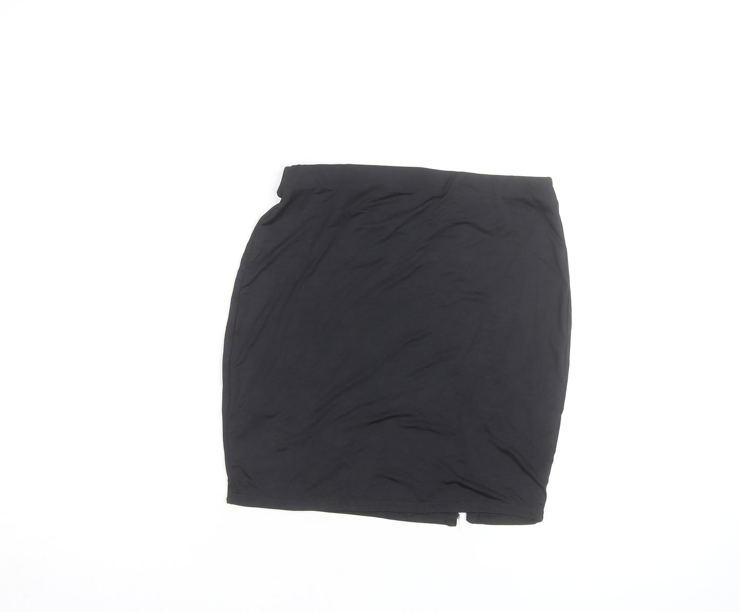 Boohoo Women's Black Size 10 High Rise Pencil Skirt