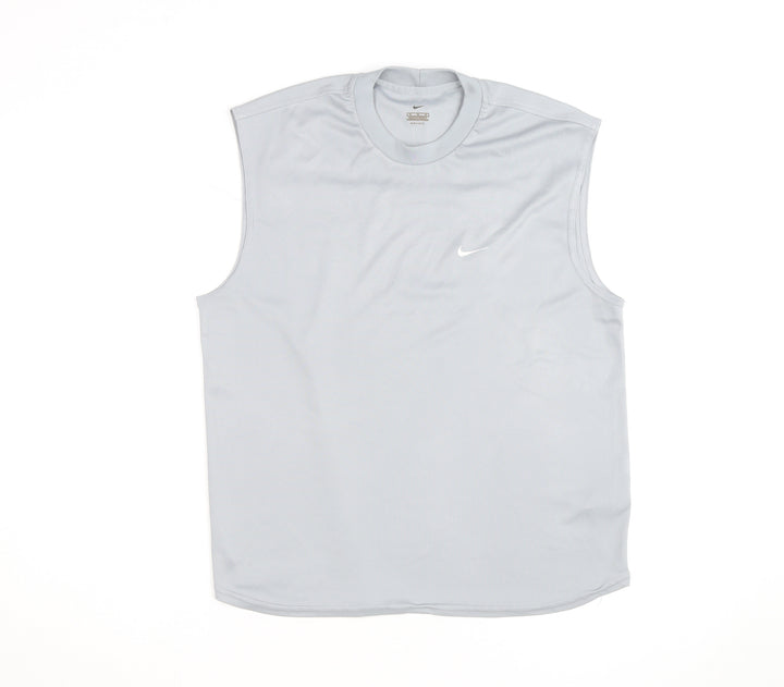 Nike Men's Grey Sleeveless Dri-FIT Tank Top Size M