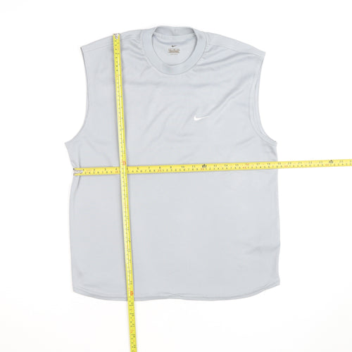 Nike Men's Grey Sleeveless Dri-FIT Tank Top Size M