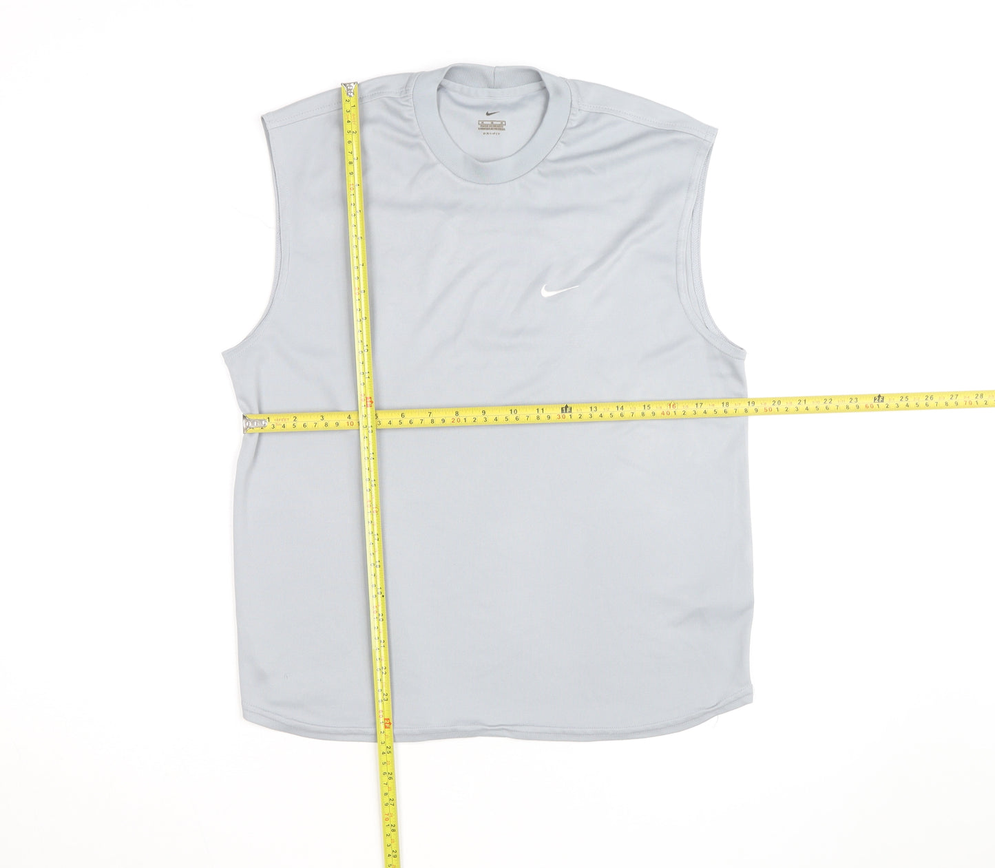 Nike Men's Grey Sleeveless Dri-FIT Tank Top Size M