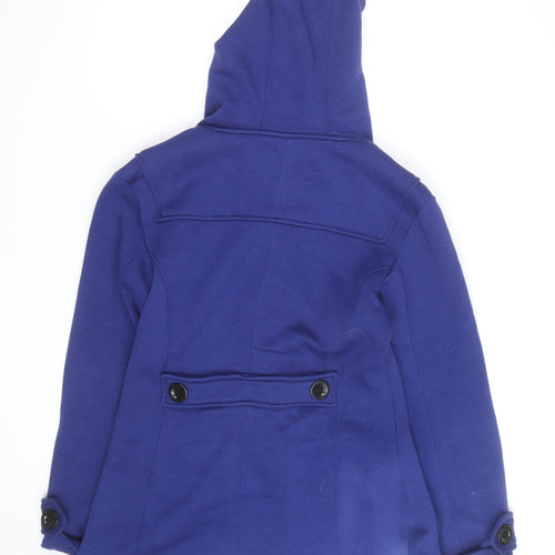 Urban Diva Women's Blue Hooded Duffle Coat Size 10