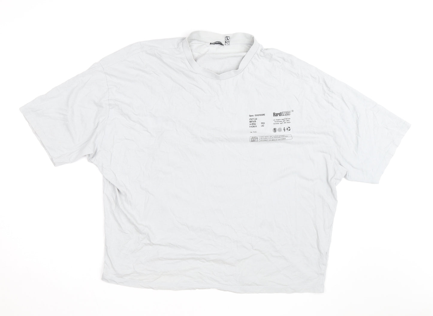 ASOS Men’s White Graphic Print City Inspire Relaxed Fit T-Shirt L