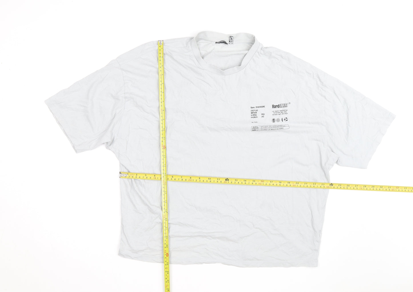 ASOS Men’s White Graphic Print City Inspire Relaxed Fit T-Shirt L