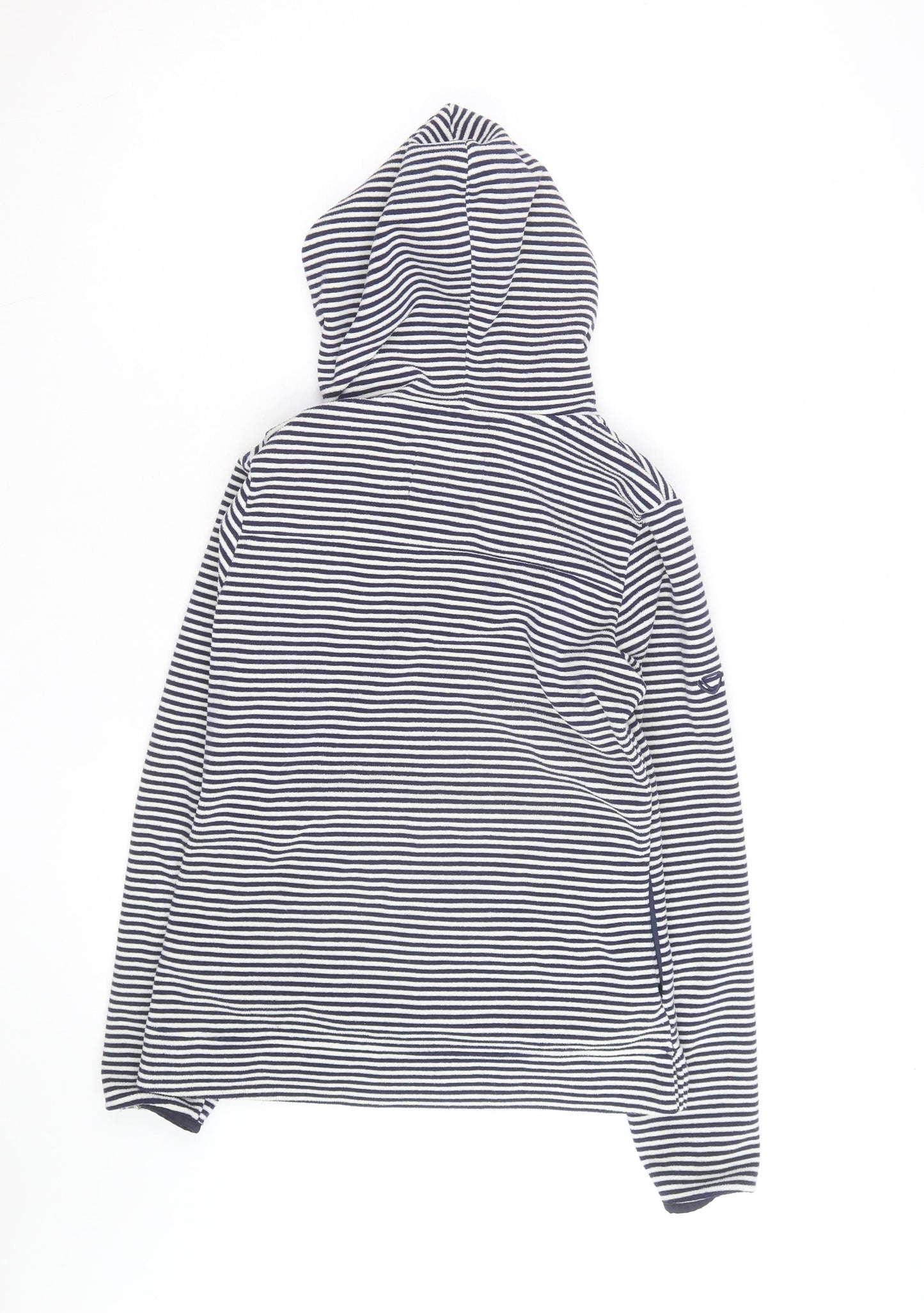 Brasher Womens Navy Striped Pullover Hoodie XS Outdoor Casual