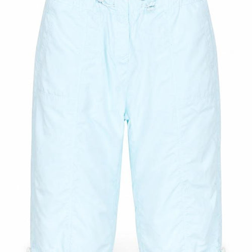 Emilio Blue Drawstring Cargo Bermuda Shorts Women Size 18