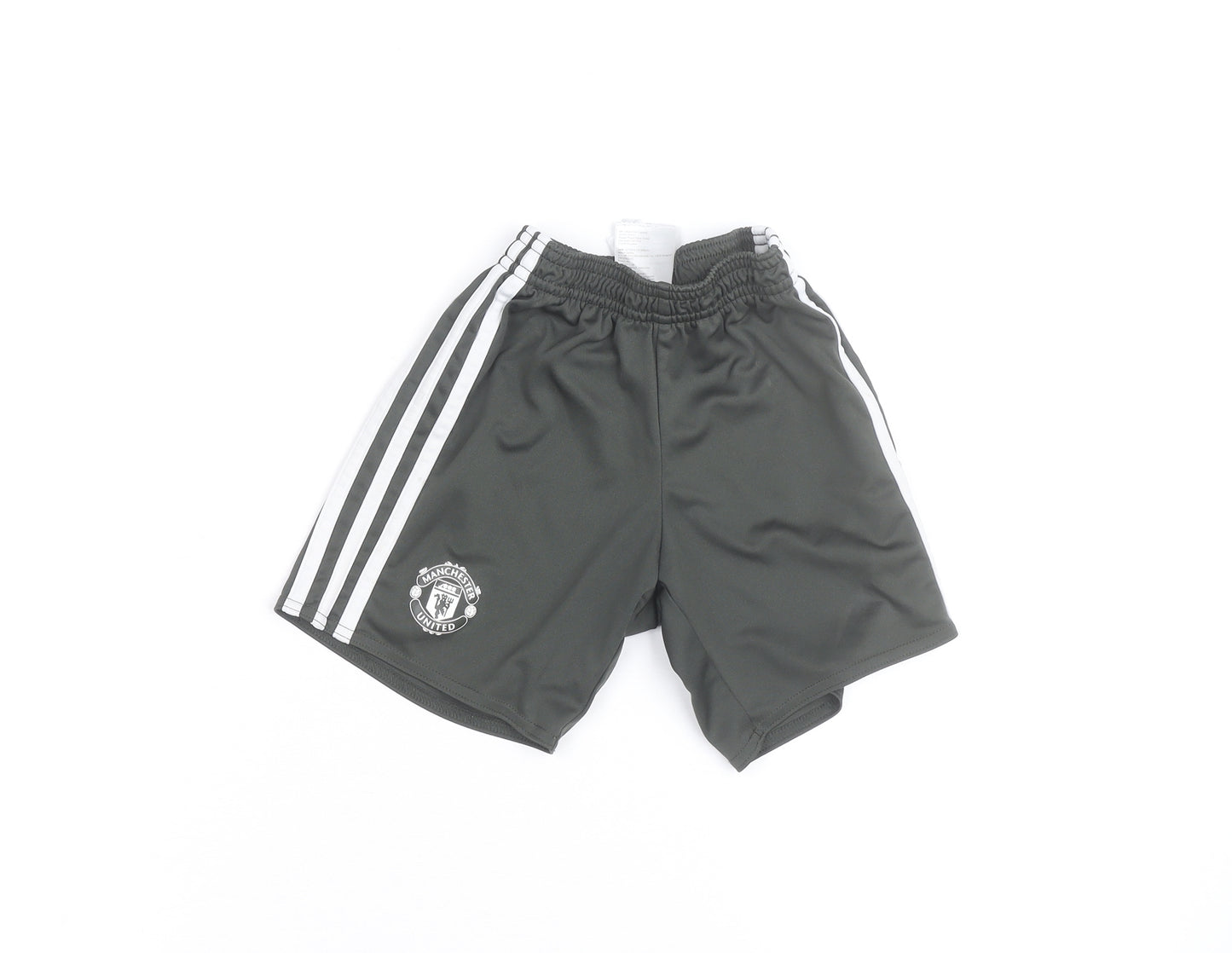 Adidas Boys Black Manchester United Football Shorts 4-5 Years Athletic Fit