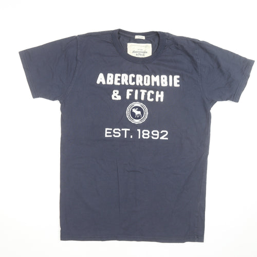 Abercrombie & Fitch Men's Blue XL Muscle Fit Graphic T-Shirt