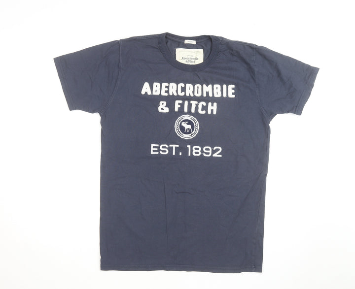 Abercrombie & Fitch Men's Blue XL Muscle Fit Graphic T-Shirt