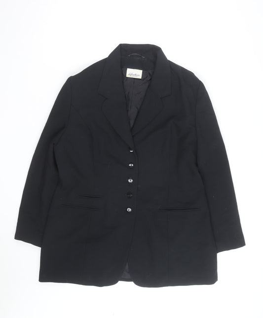 Definitions Women's Black Size 18 Classic Tailored Blazer