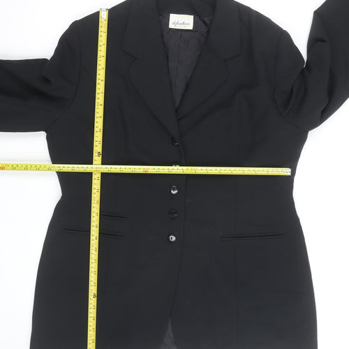 Definitions Women's Black Size 18 Classic Tailored Blazer