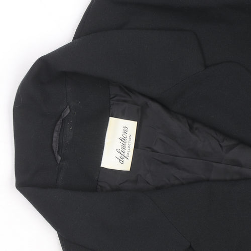 Definitions Women's Black Size 18 Classic Tailored Blazer