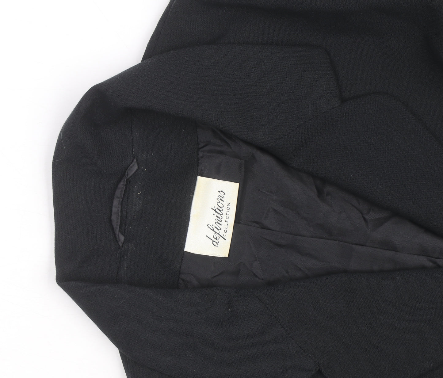 Definitions Women's Black Size 18 Classic Tailored Blazer