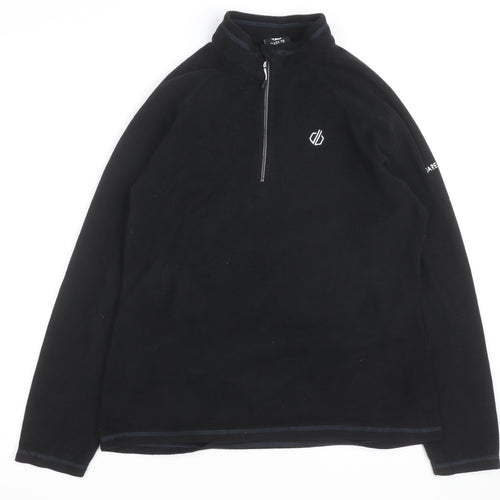 Dare 2B Mens Black Fleece Half Zip Pullover Sweatshirt M