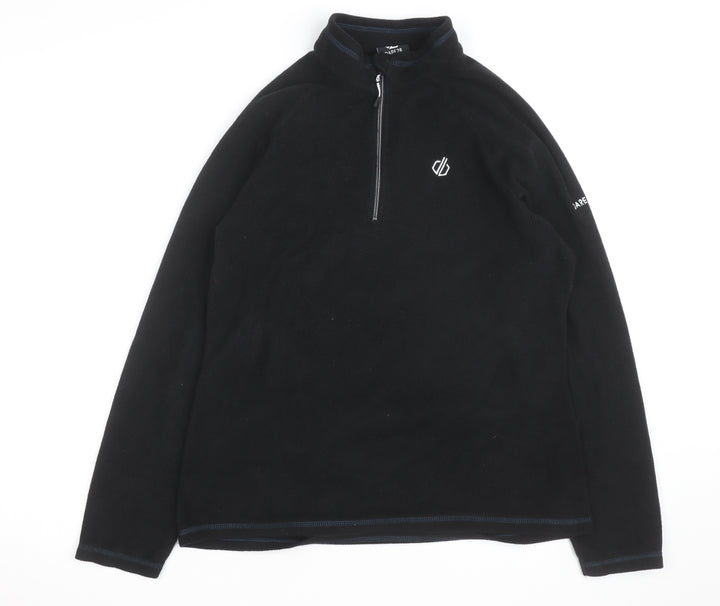Dare 2B Mens Black Fleece Half Zip Pullover Sweatshirt M