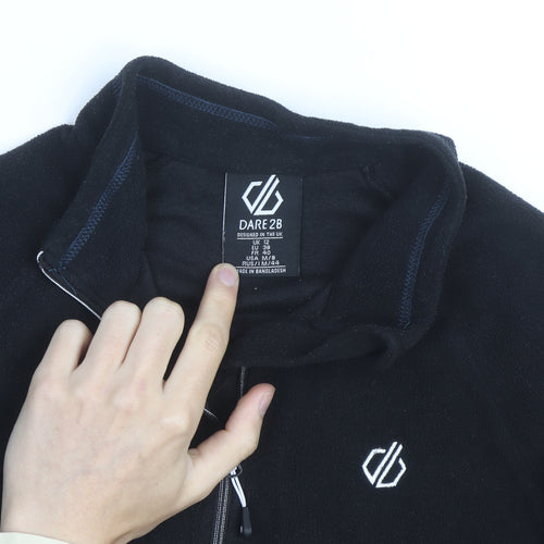 Dare 2B Mens Black Fleece Half Zip Pullover Sweatshirt M